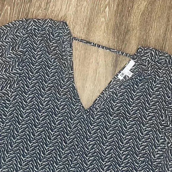 Womens DR2 Black and White Blouse - M - Picture 2 of 5